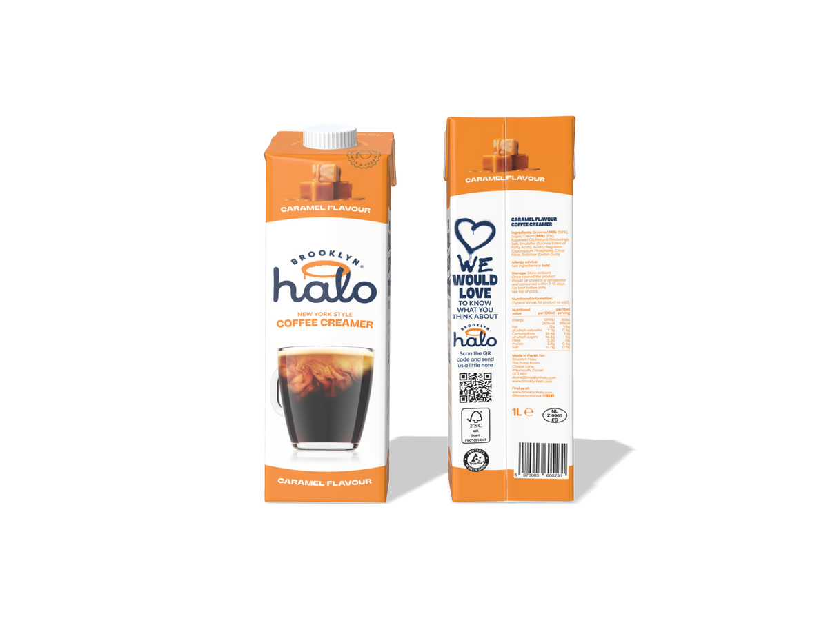 Brooklyn Halo Coffee Creamer 1 Litre - Caramel flavour (COMING SOON)