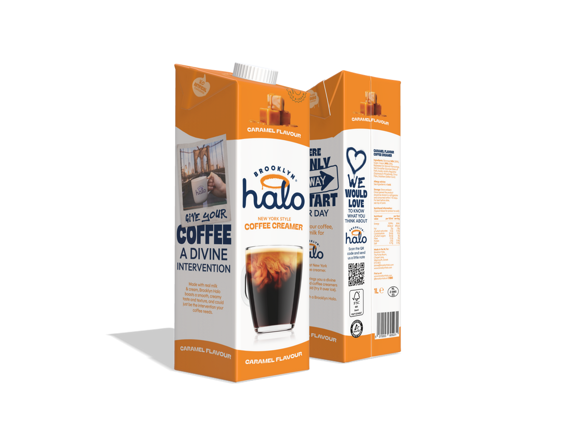 Brooklyn Halo Coffee Creamer 1 Litre - Caramel flavour (COMING SOON)