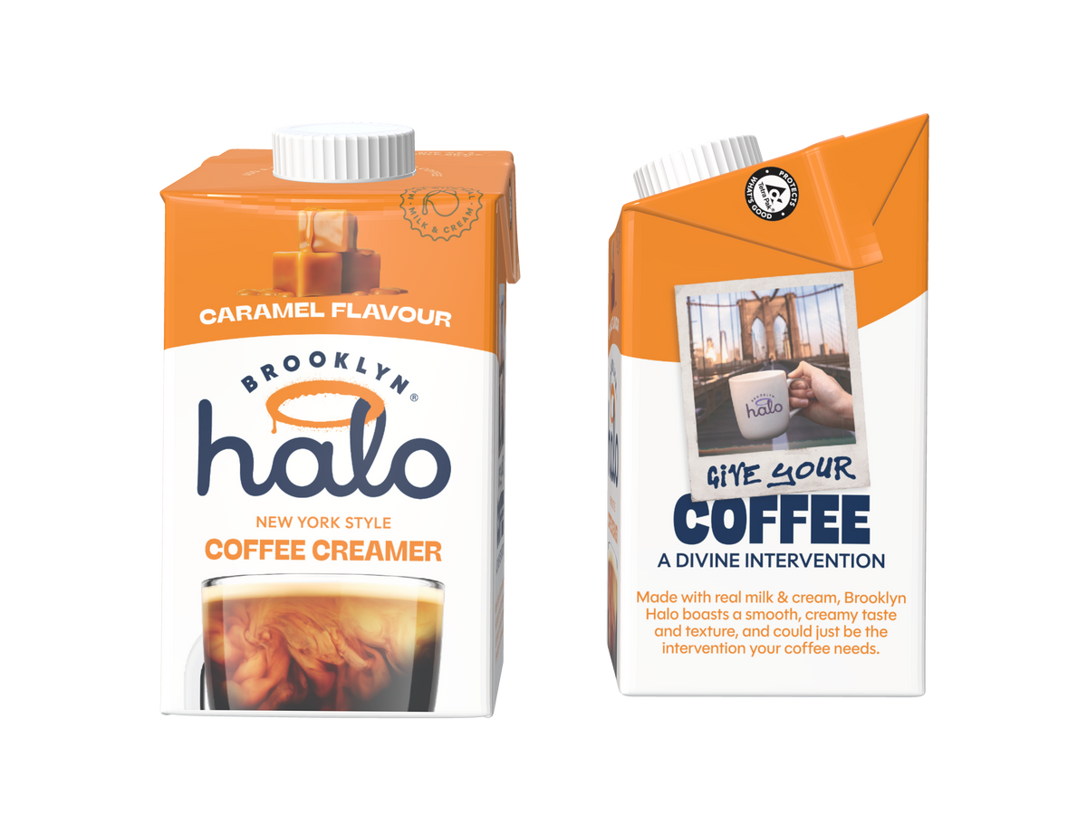 Brooklyn Halo Coffee Creamer 500ml, Caramel flavour - CASE of 6