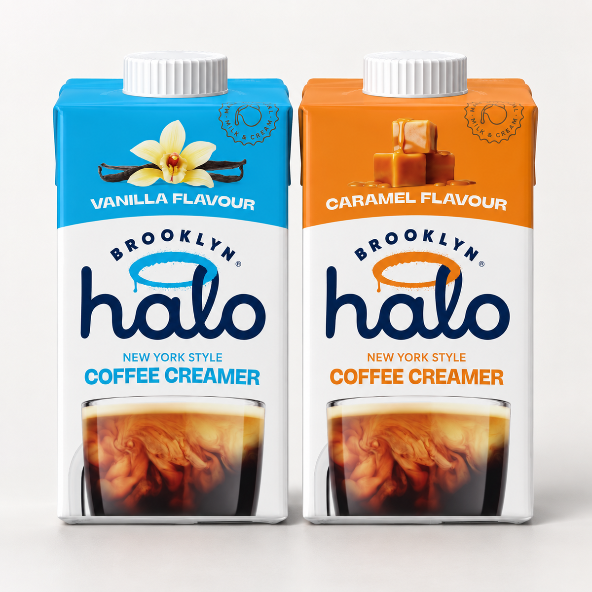 Brooklyn Halo Coffee Creamer 500ml, Mixed Case of 6