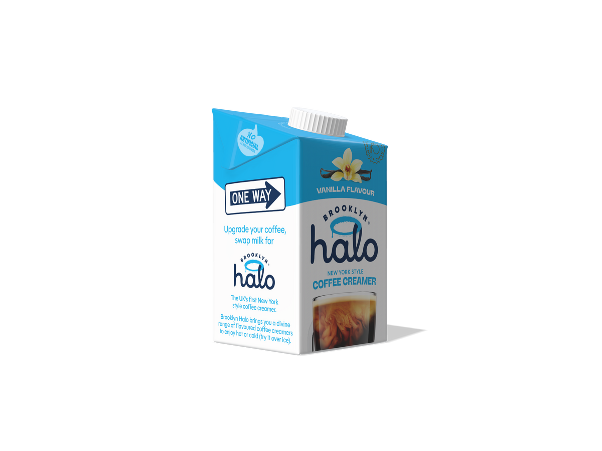 Brooklyn Halo Coffee Creamer 500ml, Vanilla flavour - CASE OF 6