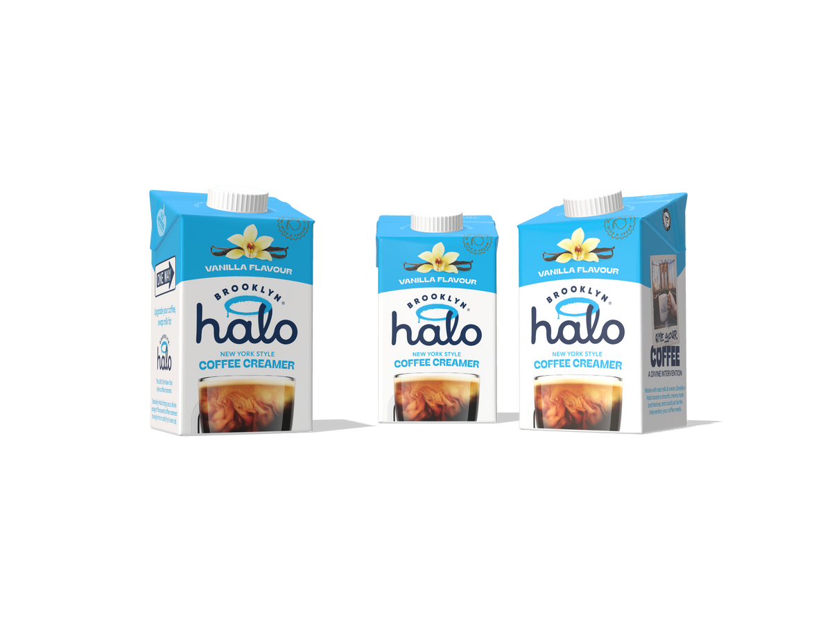 Brooklyn Halo Coffee Creamer 500ml, Vanilla flavour - CASE OF 6